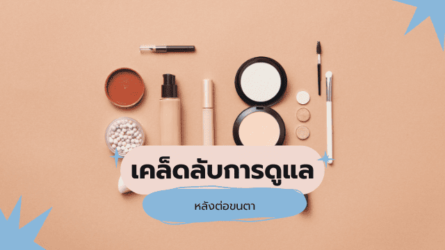 ตาชั้นเดียวต่อขนตา การดูแล